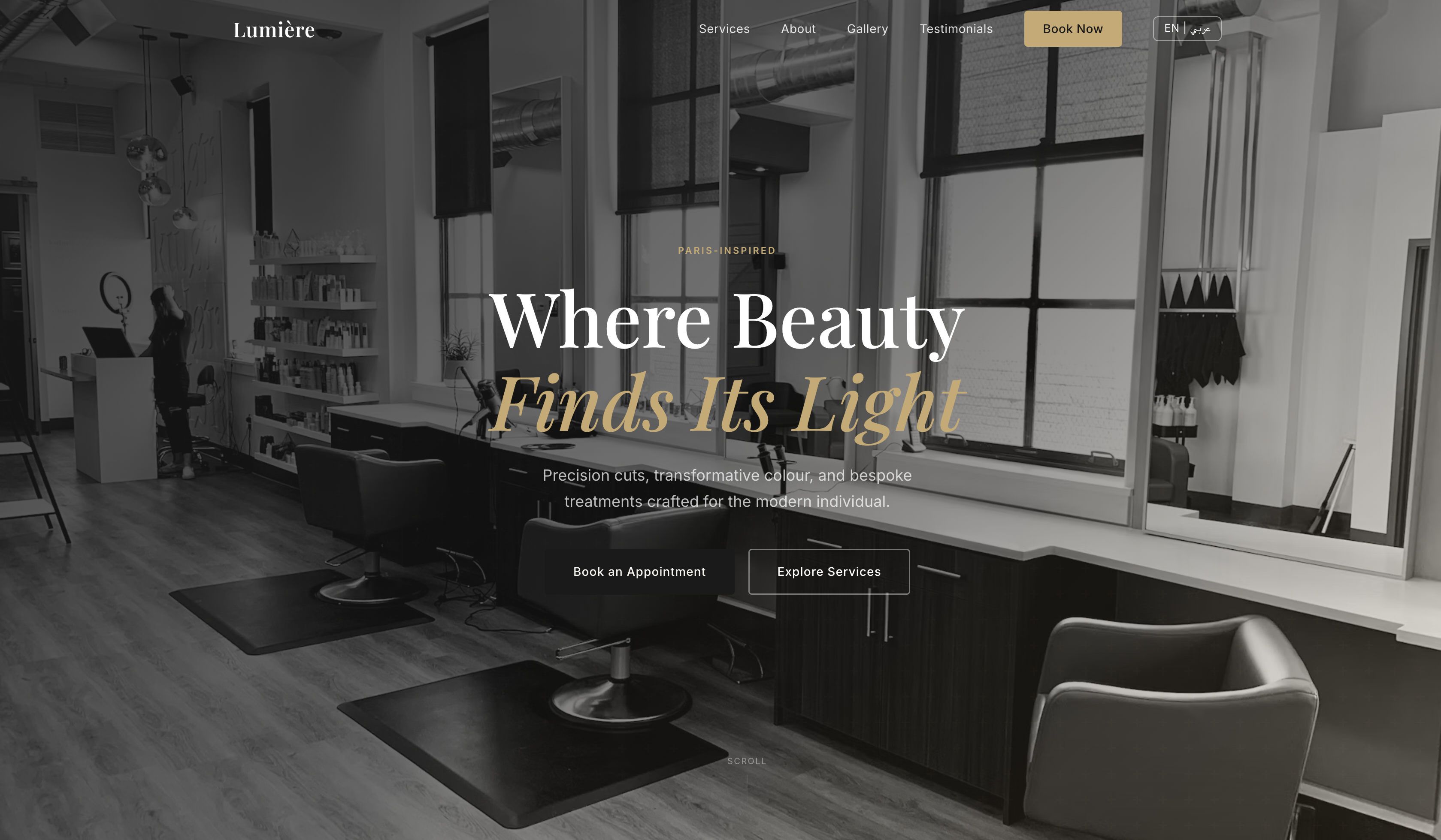 Lumière homepage